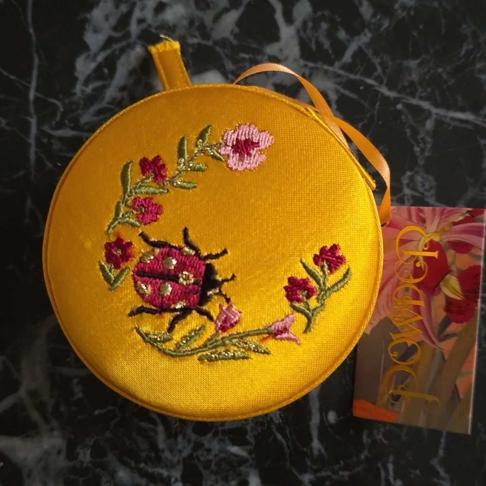 ❤️BUY 2 GET 1 FREE Vibrant Yellow Floral Cosmetic Bag with Zipper - Picture 4 of 12